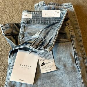 KanCan Straight Fit Light Denim Wash Jeans